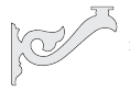 Unframed Porch Bracket CB-014