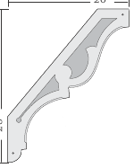 Large Porch and Eave Corbels pc-06